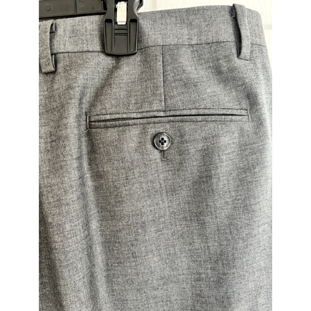 Joseph Abboud JOE Mens 38x29 Dress Pants Straight Gray Heather 100% Wool - Picture 7 of 10